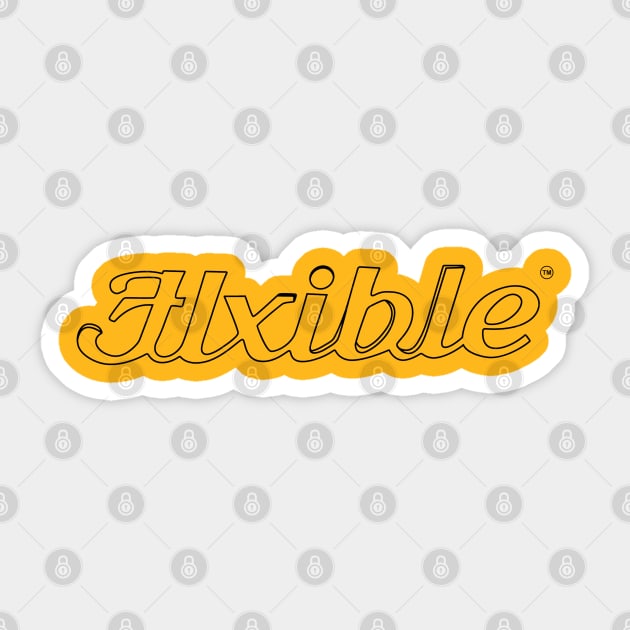 Flxible Script from Timeless Art Deco Period Sticker by Flxible